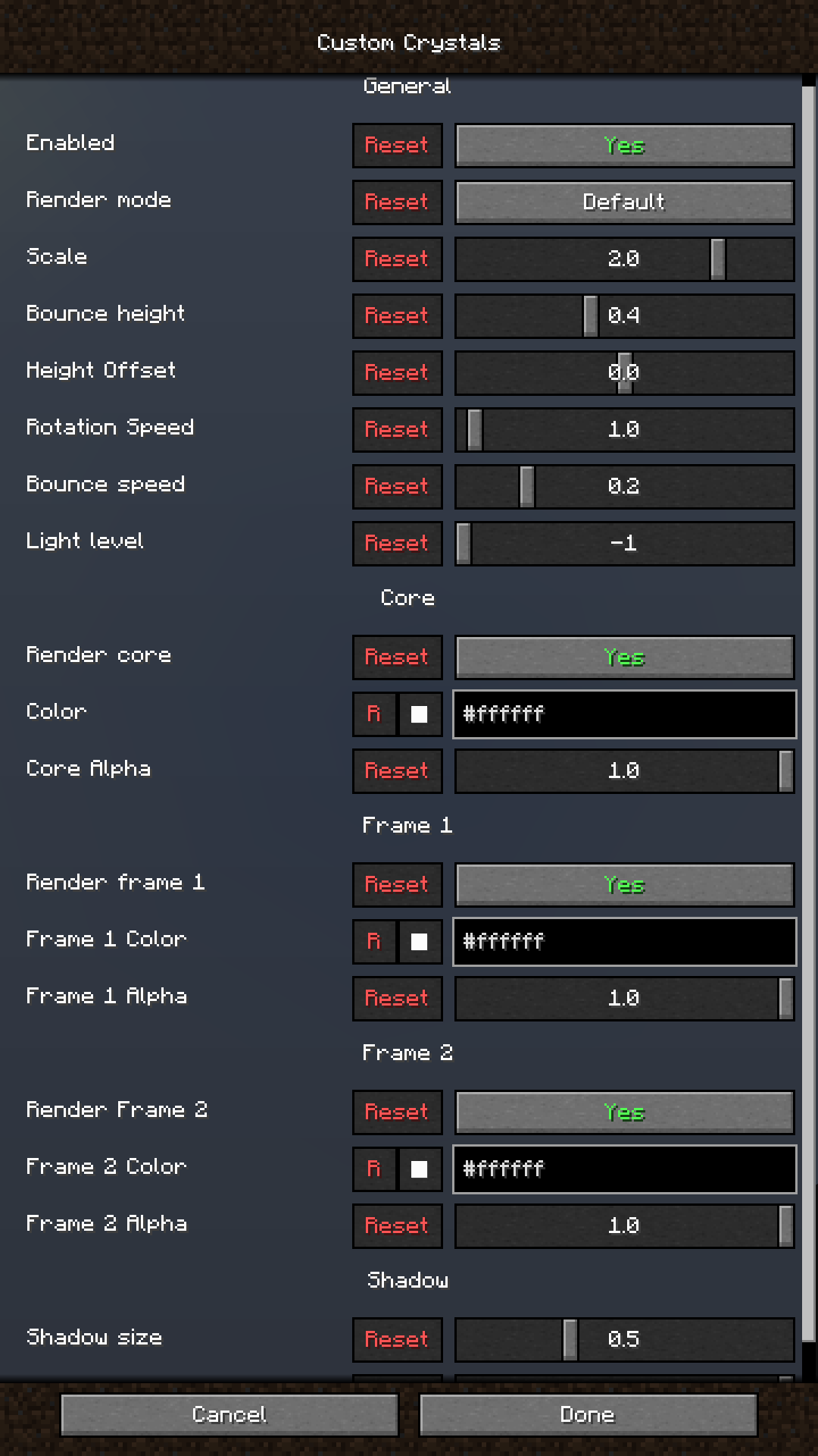 Custom End Crystals