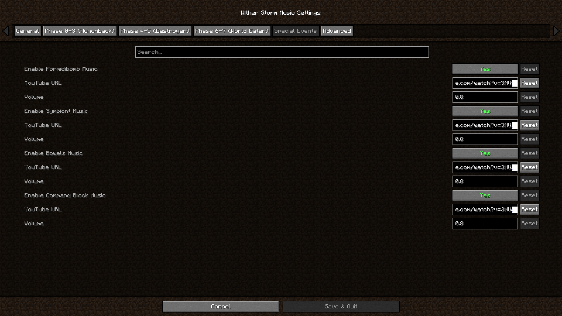 Cracker's Wither Storm - Music