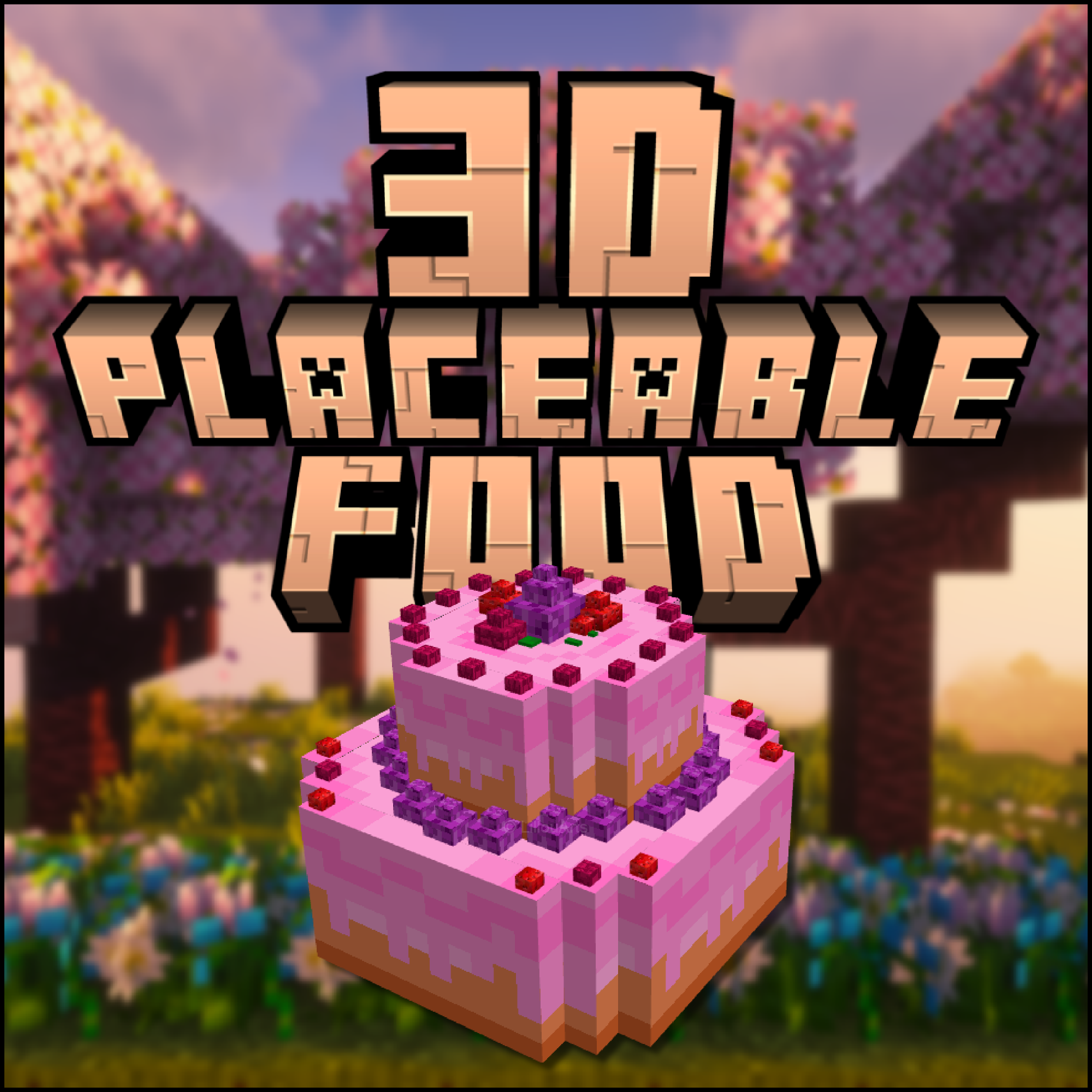 .3D Placeable Food