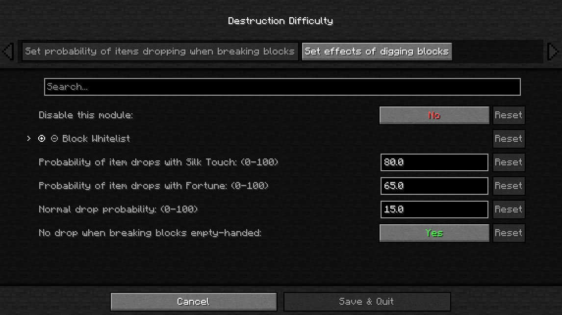 Destruction Difficulty