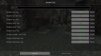 Disable Fog