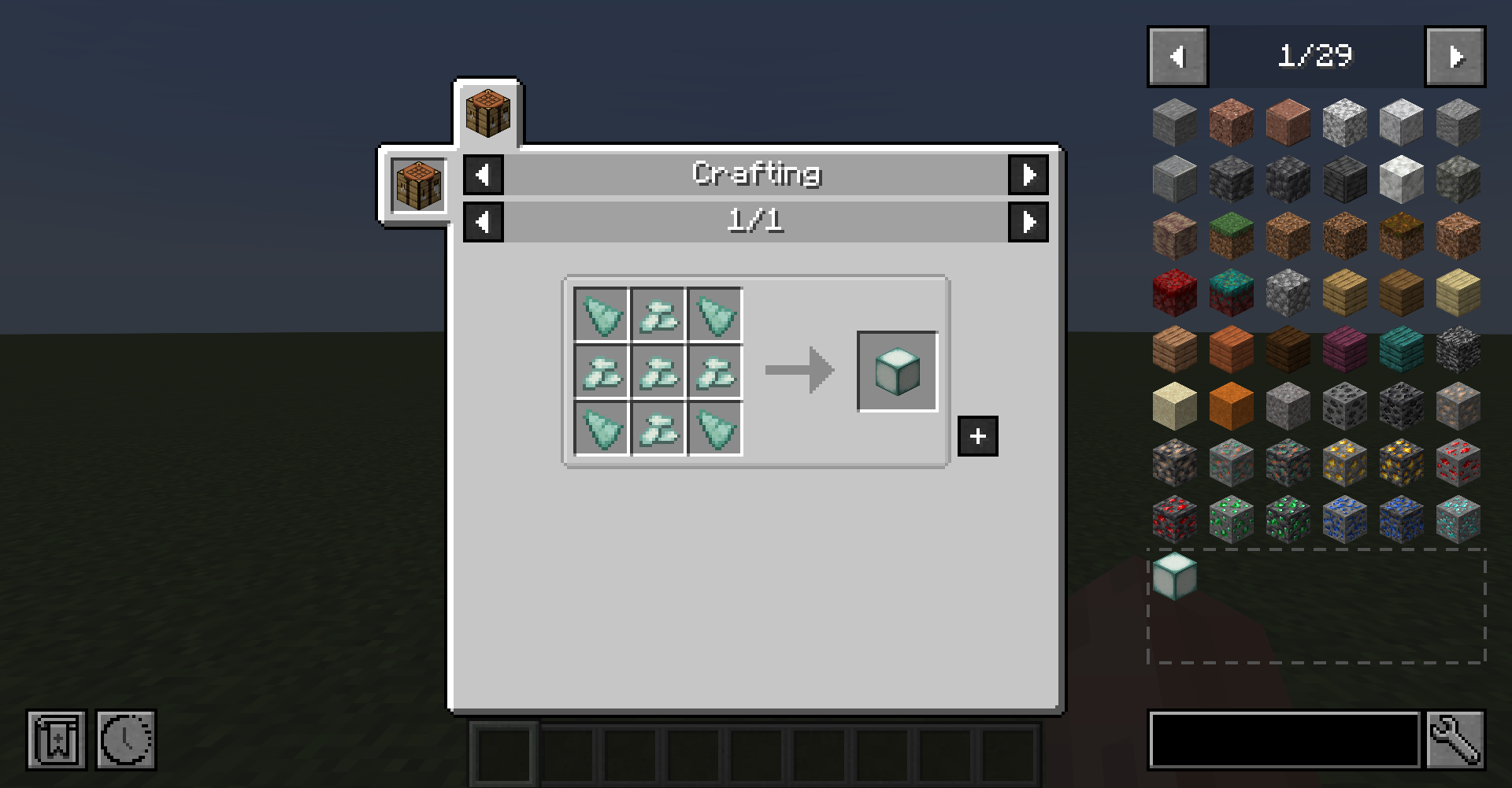 JEI Recipe History