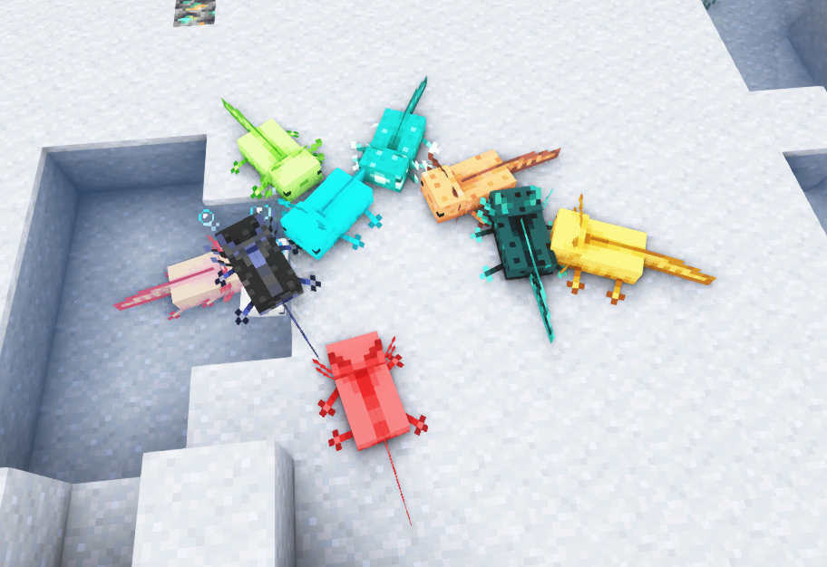 More Axolotl Variants Mod