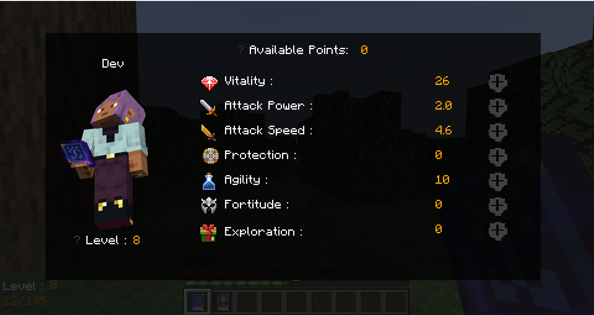 MOTP - RPG Player Leveling System