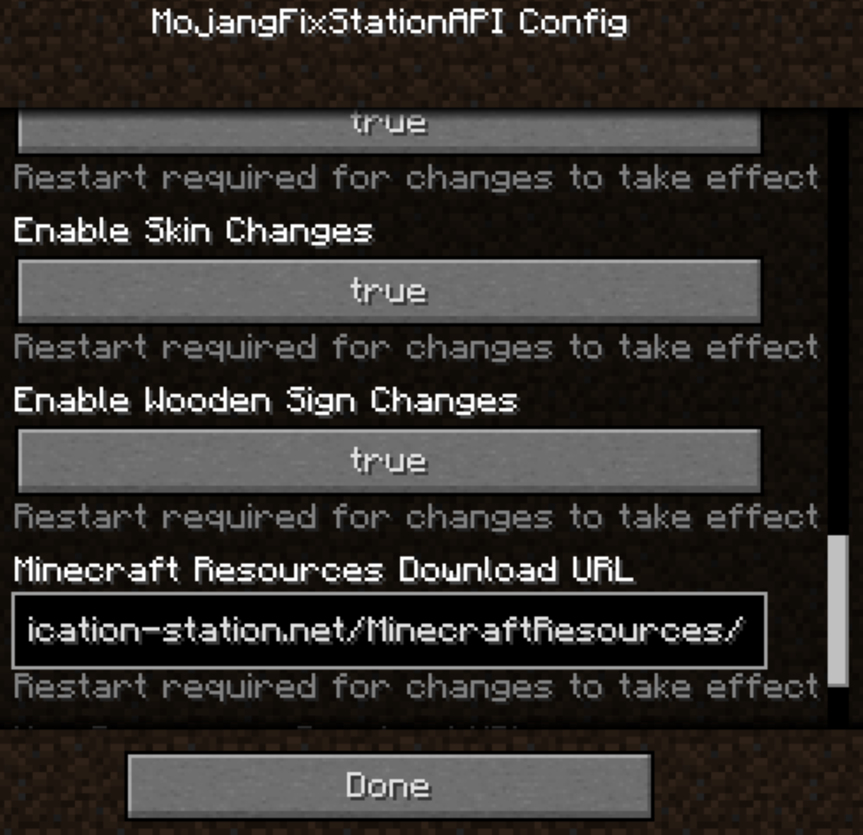 MojangFix StationAPI Edition