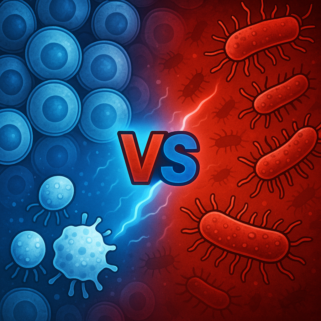 Necrotic Assimlation: Critical-Bacterial load exceeded the limit