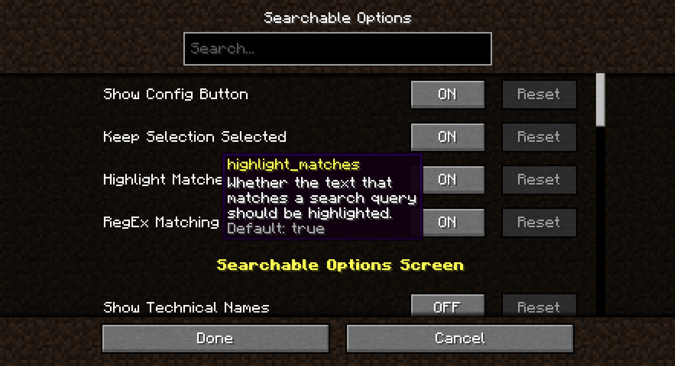 Searchable