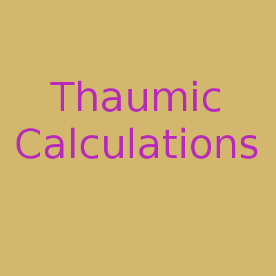 Thaumic Calculations