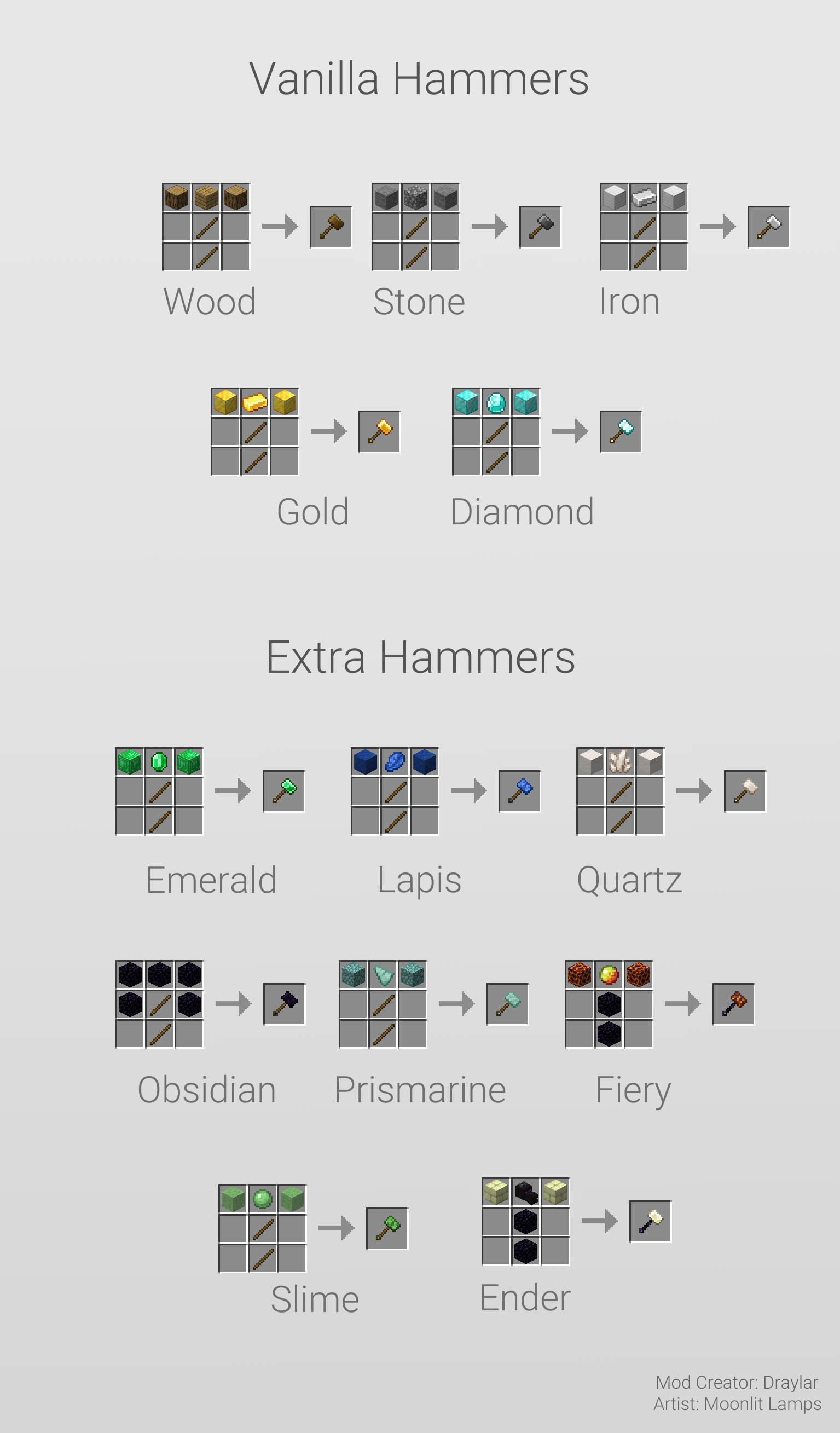 Vanilla Hammers