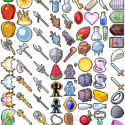 Pixel RPG icons