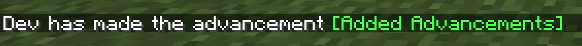 Added Advancements