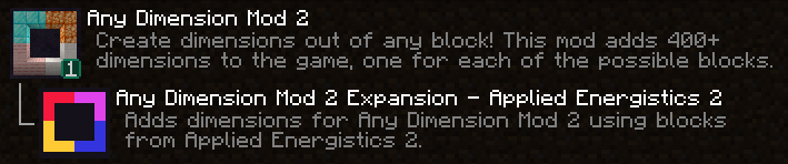 Any Dimension Mod 2 - Applied Energistics 2