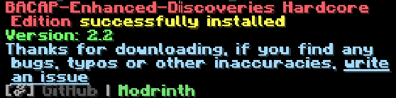 BACAP Enhanced Discoveries Hardcore Addon