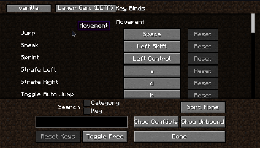 Keyboard Layers