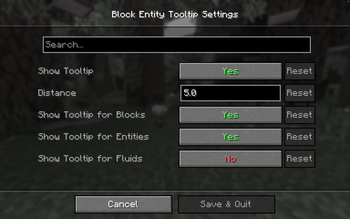 BET - Block'n'Entity Tooltip