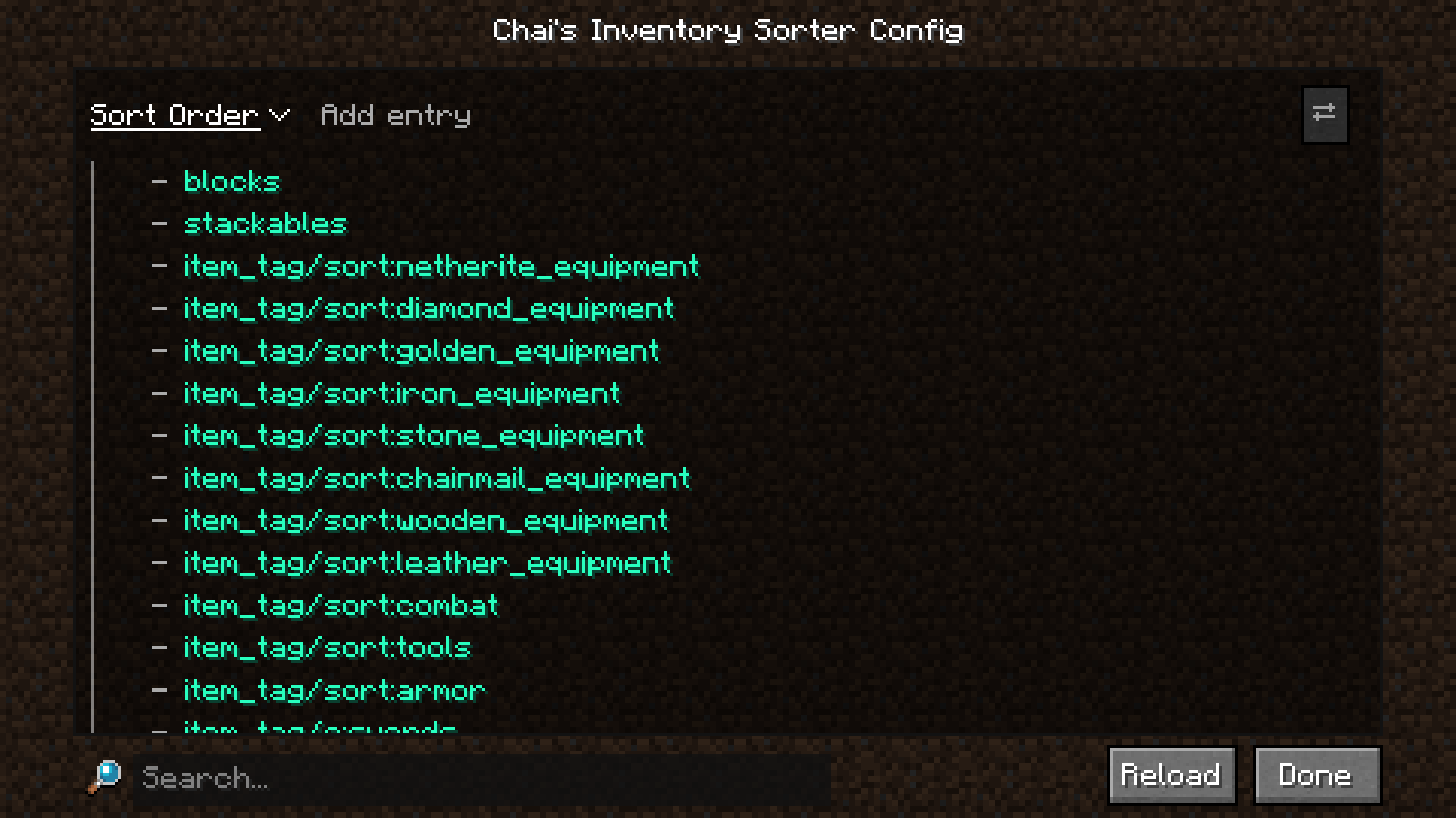 Chai's Inventory Sorter