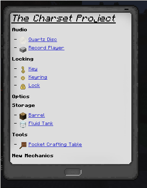 Charset Tablet