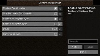 Confirm Disconnect