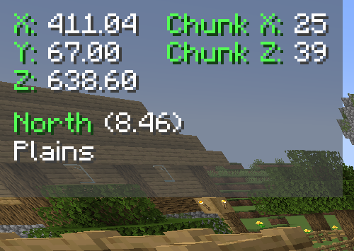 Coordinates Display