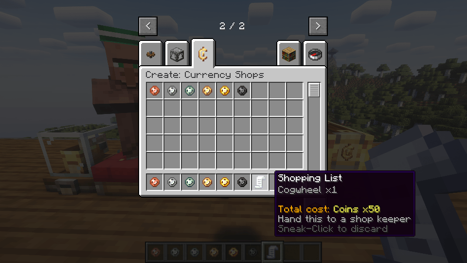 Create: Currency Shops