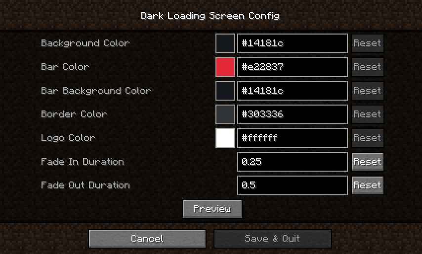 Dark Loading Screen