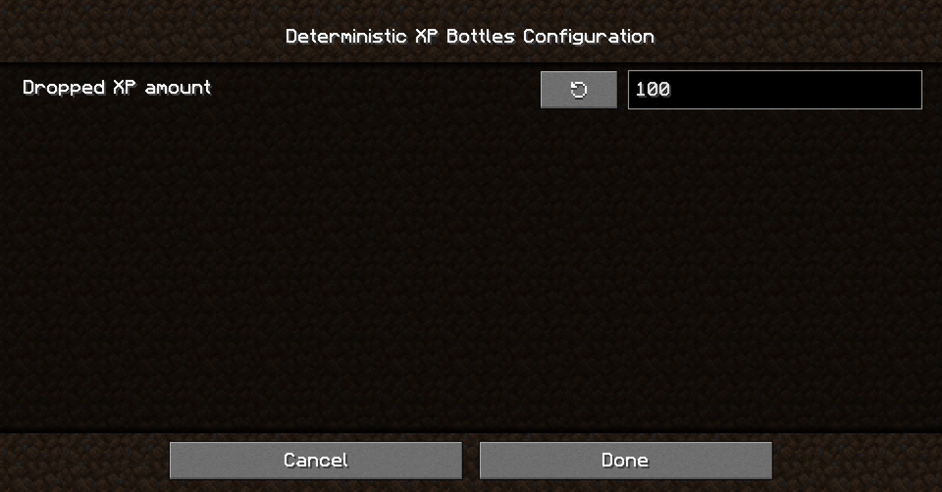 Deterministic XP Bottles