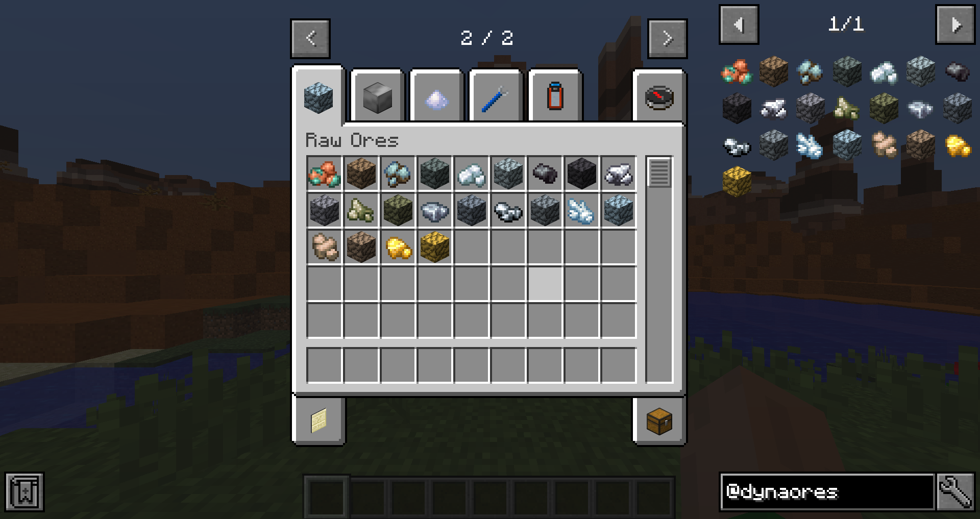 Dynamic Raw Ores