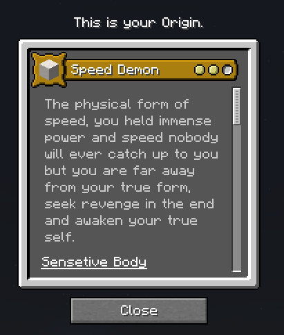 Speed Demon Origins