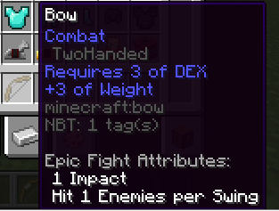 Epic Stats Remastered: Weapon Requirements