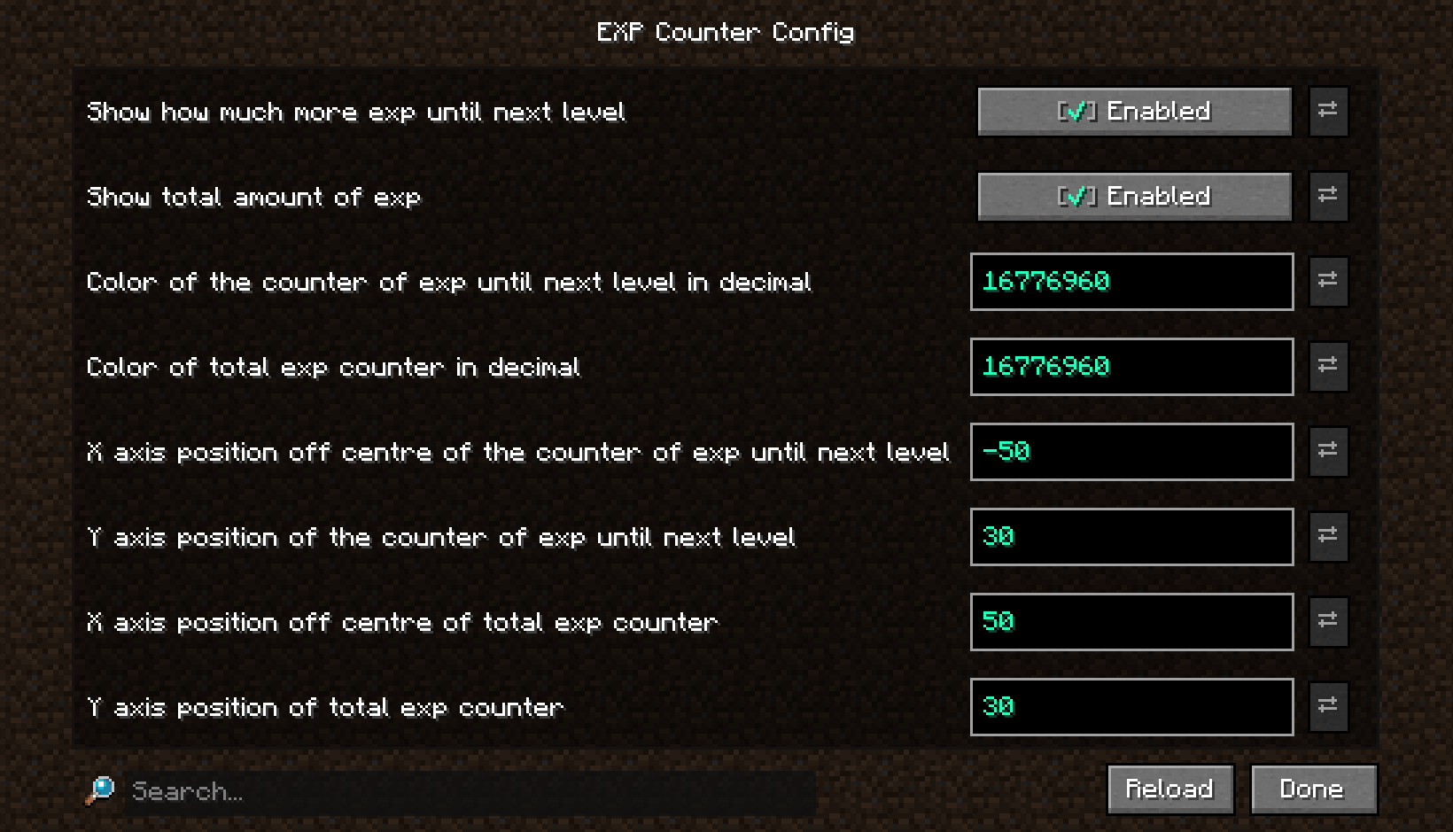 EXP Counter [Fabric/Forge/NeoForge]