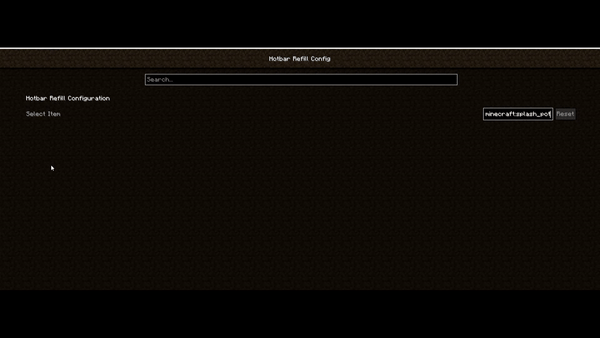 Hotbar Refill