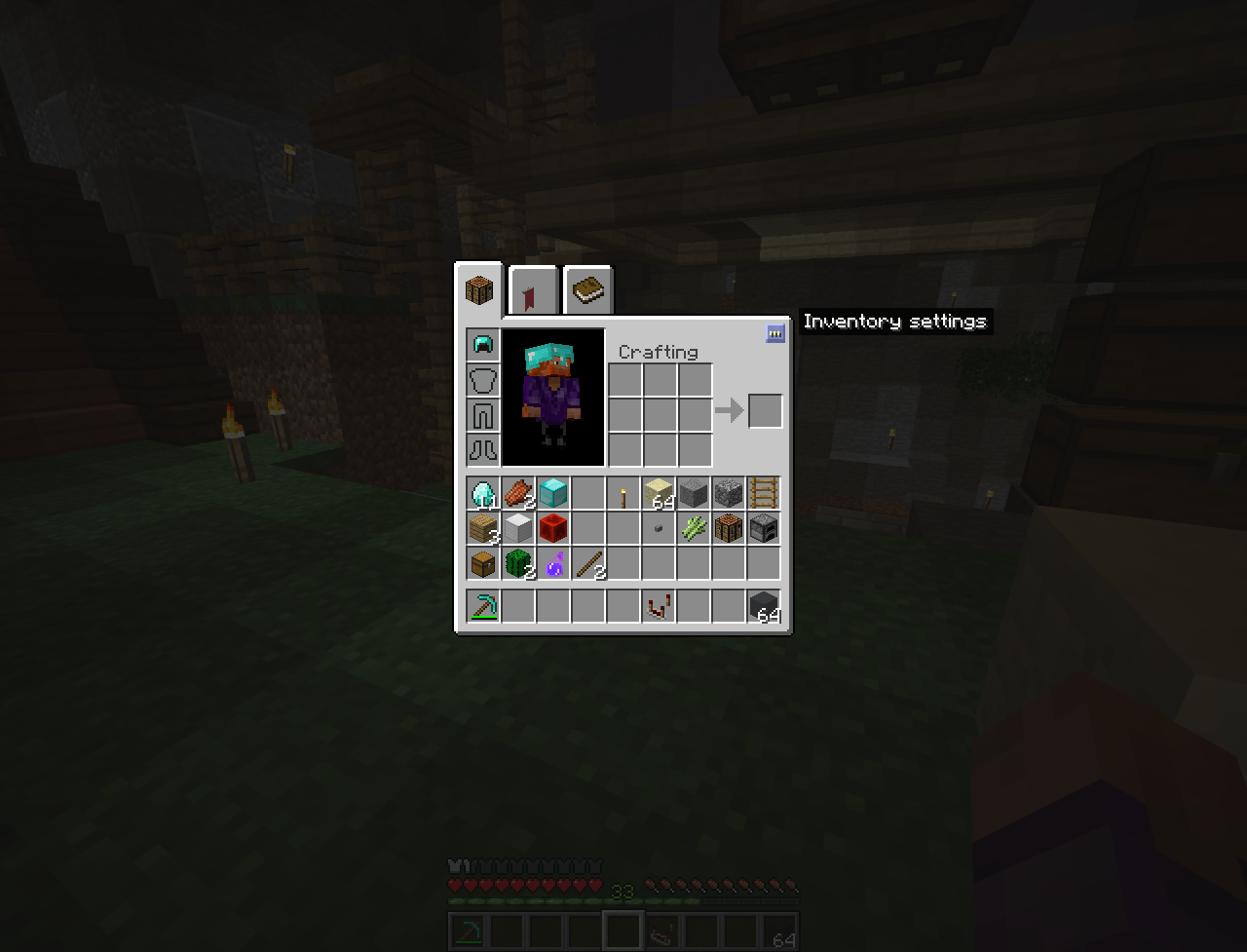Inventory Crafting Grid