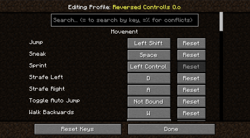 Keybind Profiles