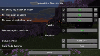 Keybind Bug Fixes