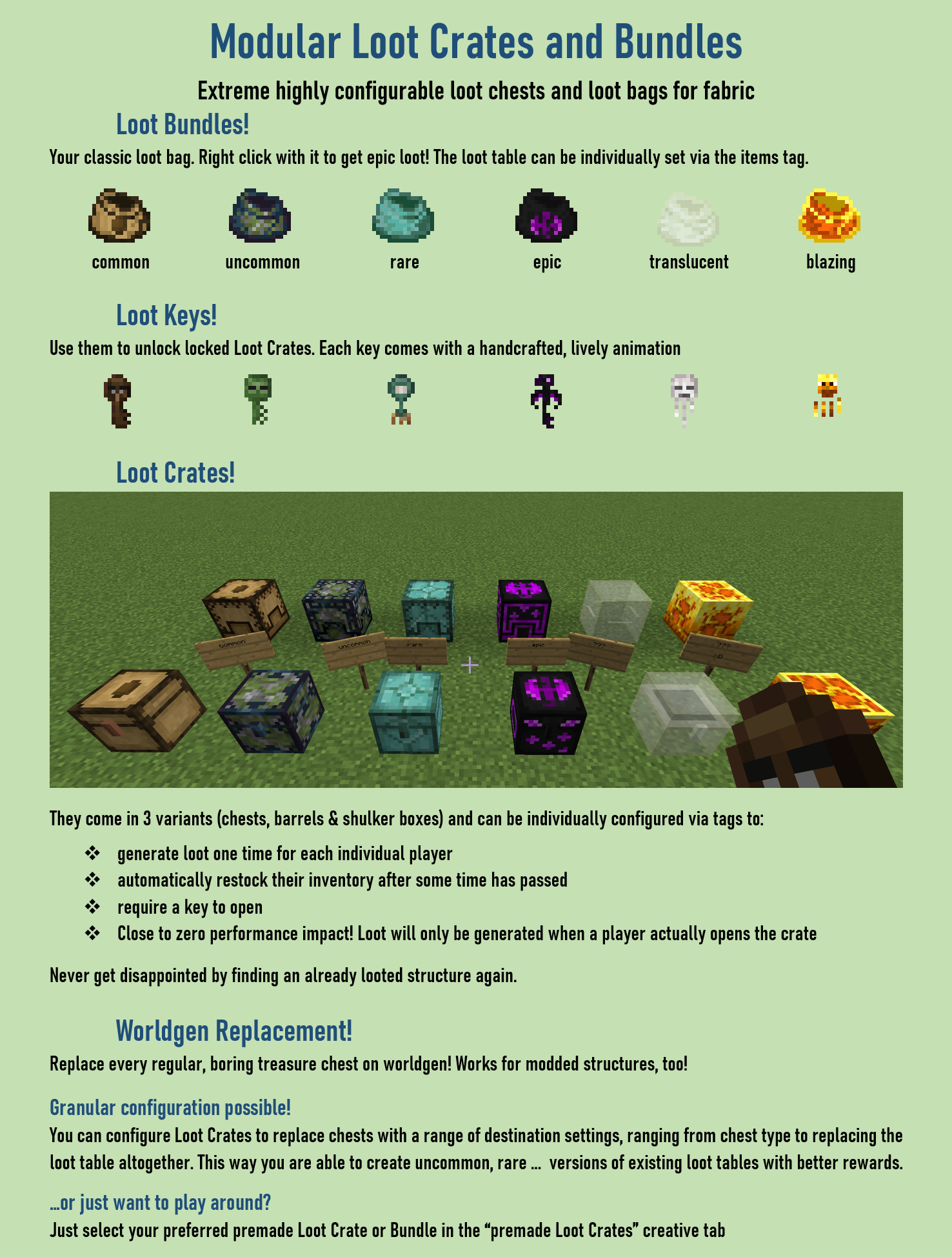 Modular Loot Crates and Bundles