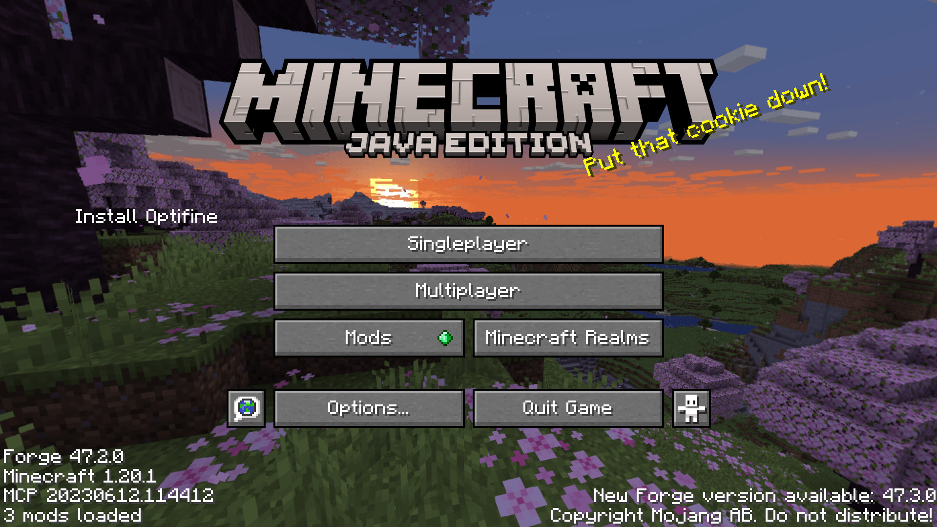 Mandatory Optifine
