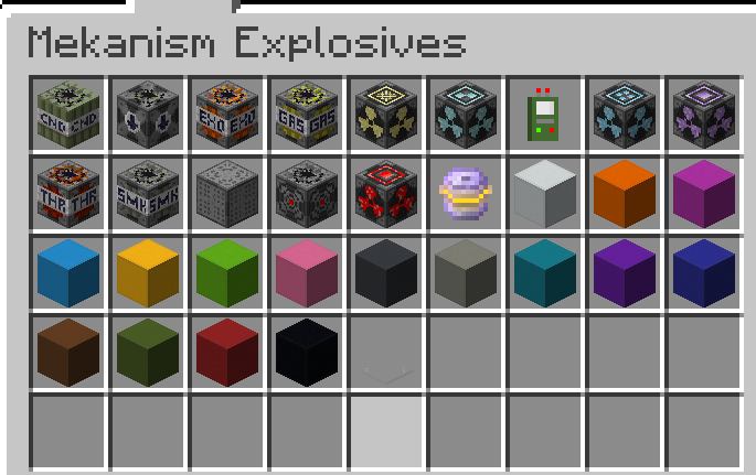 Mekanism Explosives