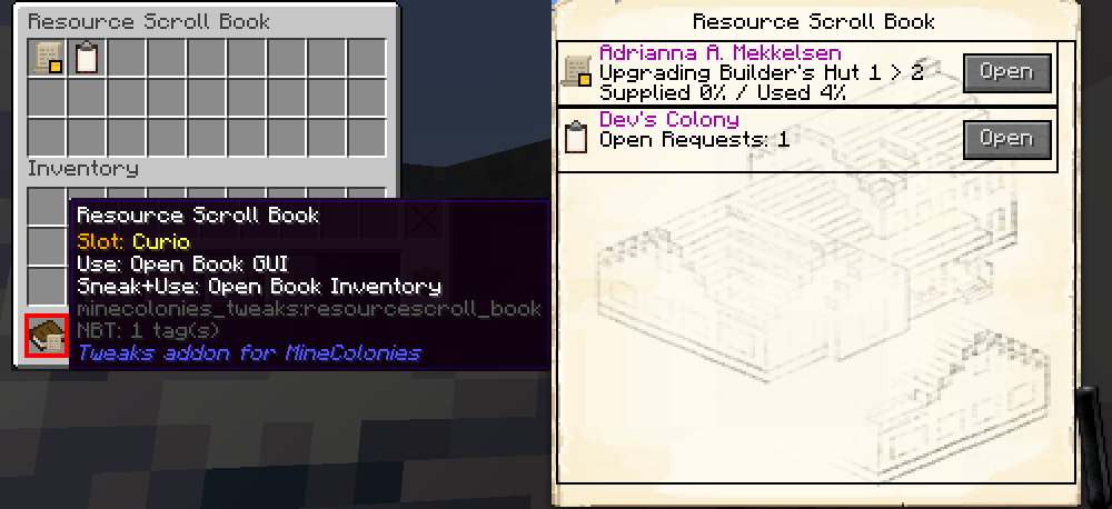 Tweaks addon for MineColonies