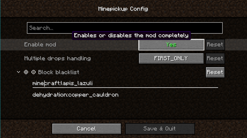 Minepickup