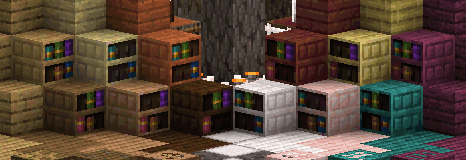 More Chiseled Bookshelf Variants