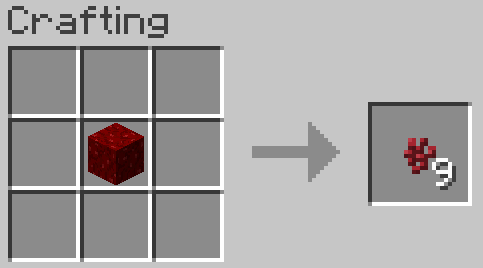 Nether Wart Blocks to Nether Warts