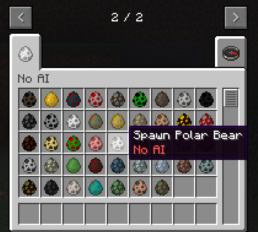 No AI Spawn Eggs
