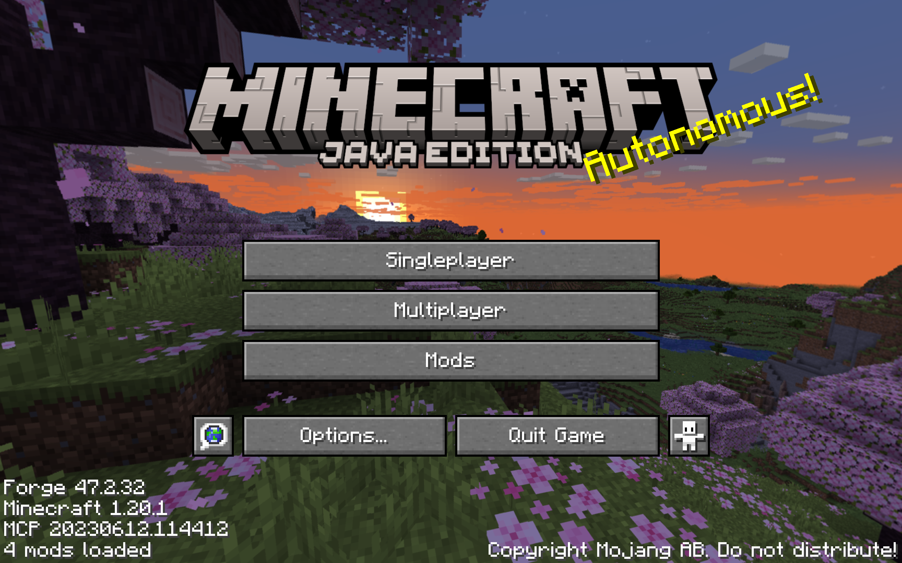 No Realms Button