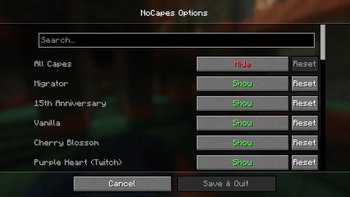 NoCapes