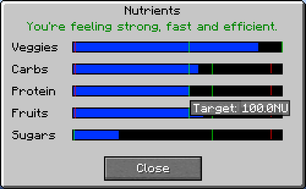Nutritional Balance - Caching