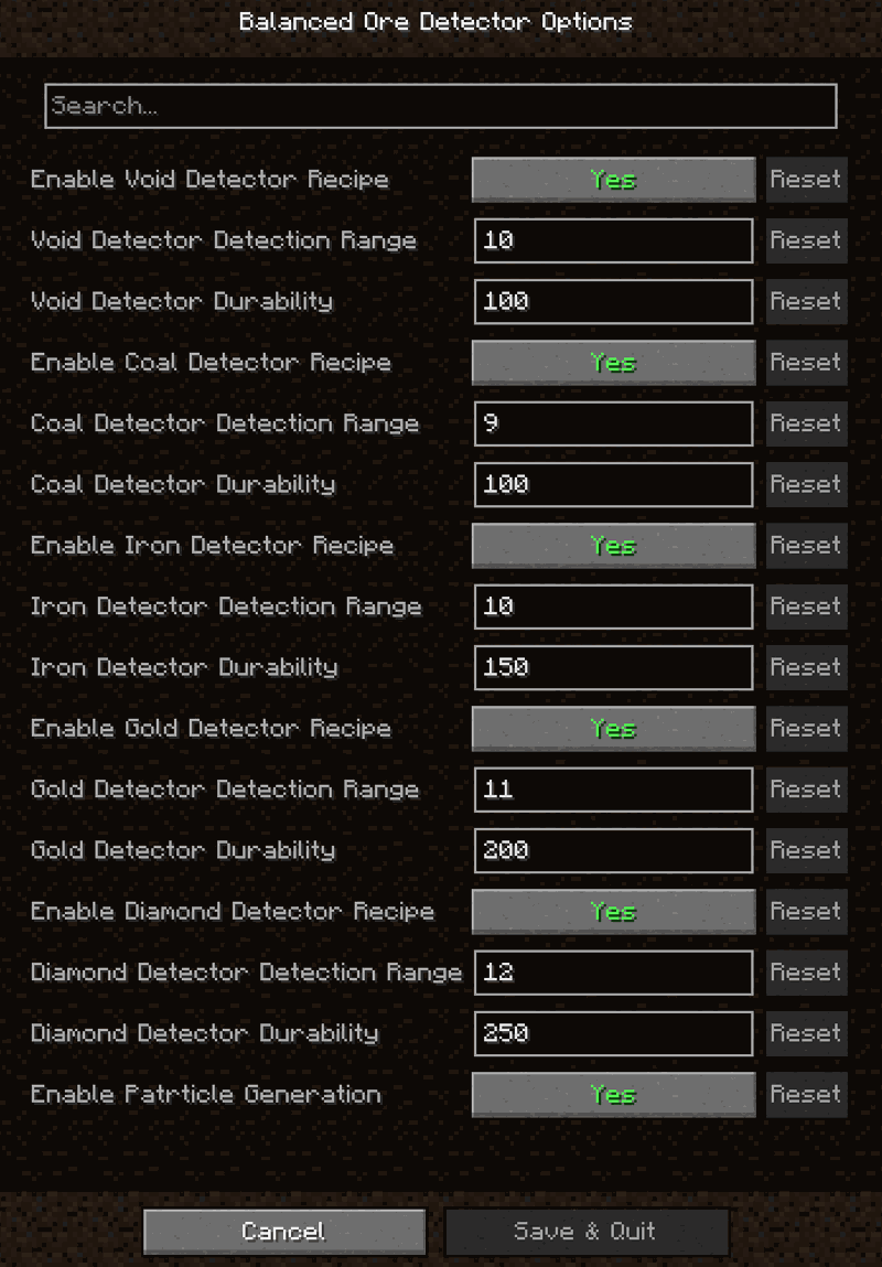 Balanced Ore Detector