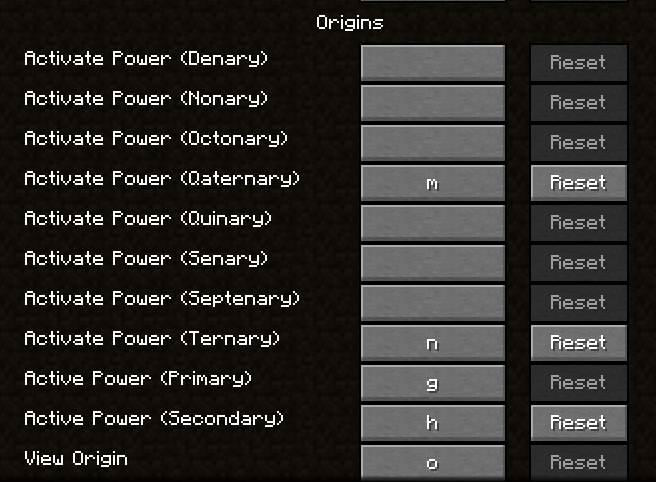 Origins Extra Keybinds