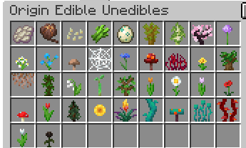 Origins Unedibles