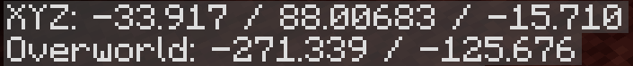 Overworld Coordinates