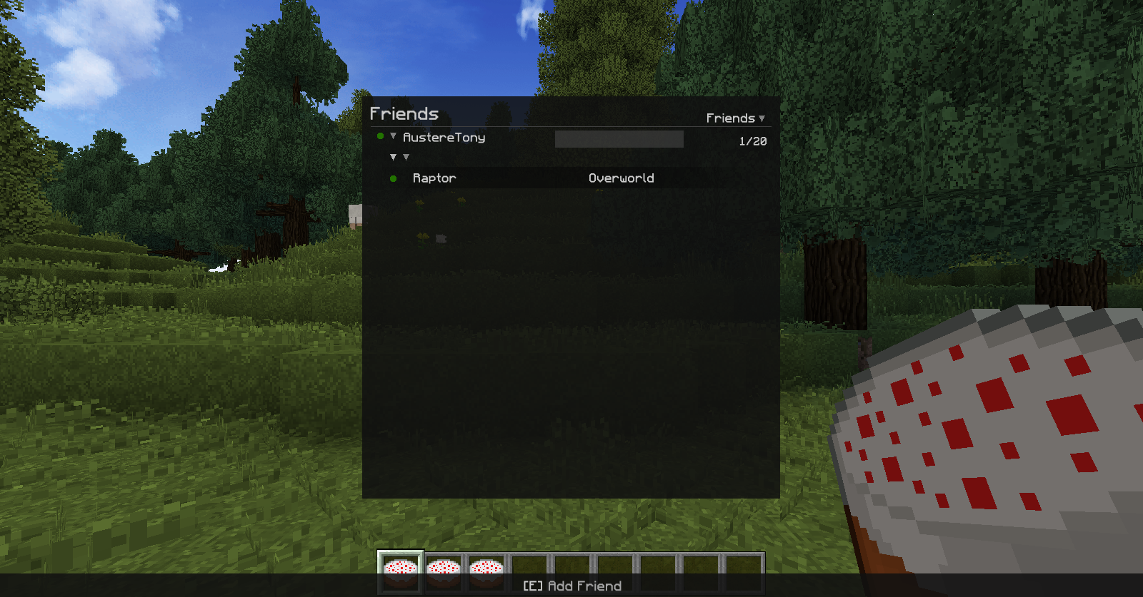 Oxygen: Friends List